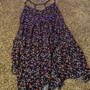 Hollister Floral Print Tank Top Dress